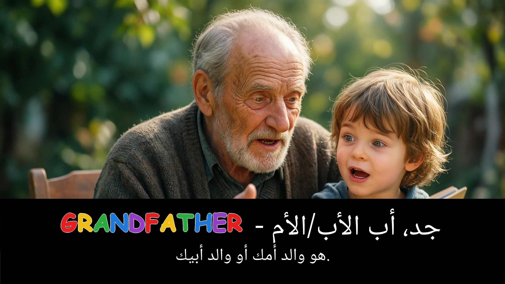 Arabic Illustration for grandfather